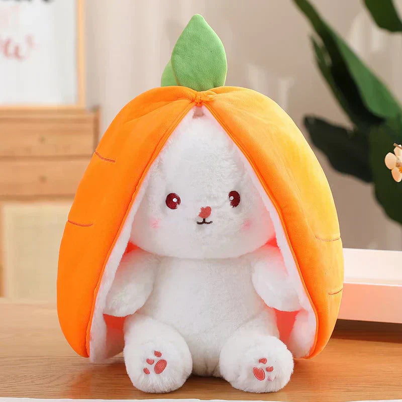 🐇 Easter Sale: 50% OFF！！💥Strawberry Bunny Transformed into Little Rabbit🎀 Fruit Doll Plush Toy🐰