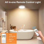 2026 New Rechargeable Motion Sensor Ceiling Light with Remote - Magnetic Wireless Ceiling Light Battery Powered for Closet Shower Stairs Shed Hallway Porch Patio ect