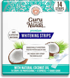 GuruNanda Teeth Whitening Strips - 7-Day Treatment with Non-Slip, Dry Strip Technology - Whitening Designed with Care for a Brighter Smile