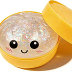 Giant Rainbow Glitter Dumpling Squishy | Mega Anxiety Relief Fidget Toy