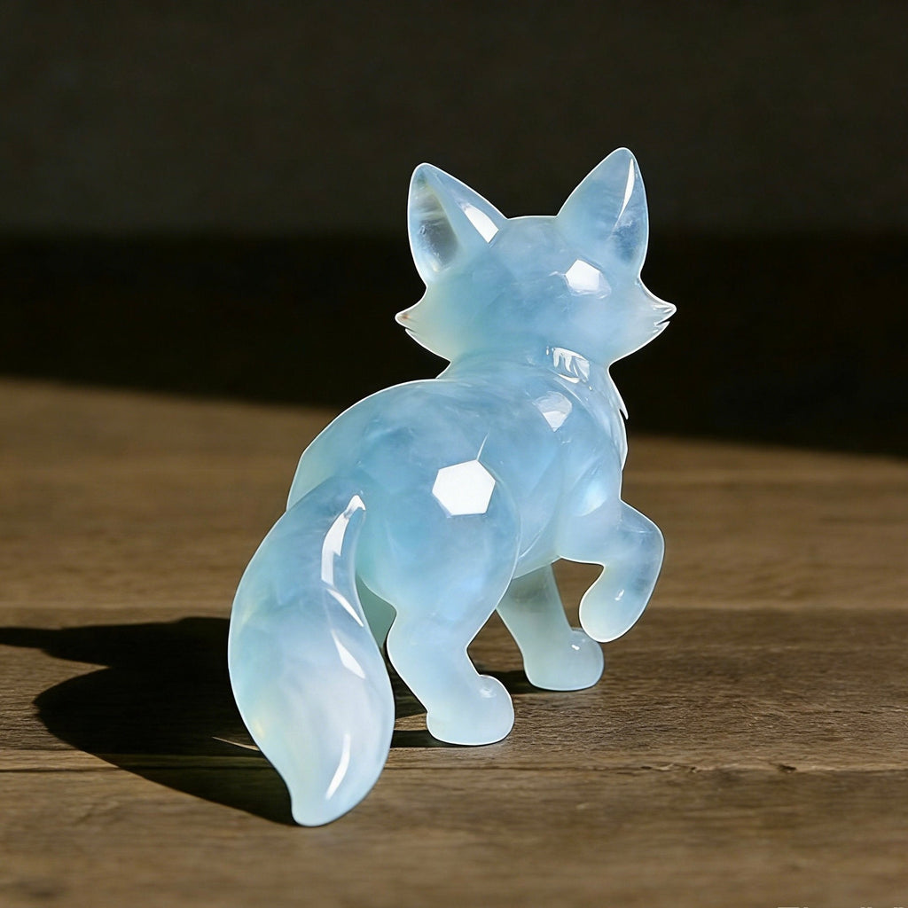 🌙🦊 2026 Valentine's Talisman: Moonstone Fox — Symbol of Gentle Warmth & Sweet Bonds💎