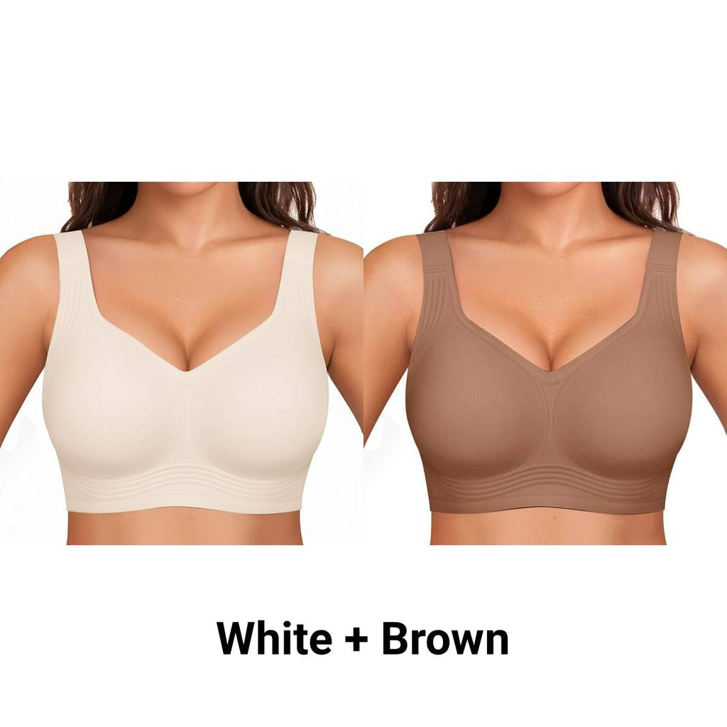 Wirefree Full-Coverage Support Bra Padded Gentle Uplift All-Day Comfort No More Sagging