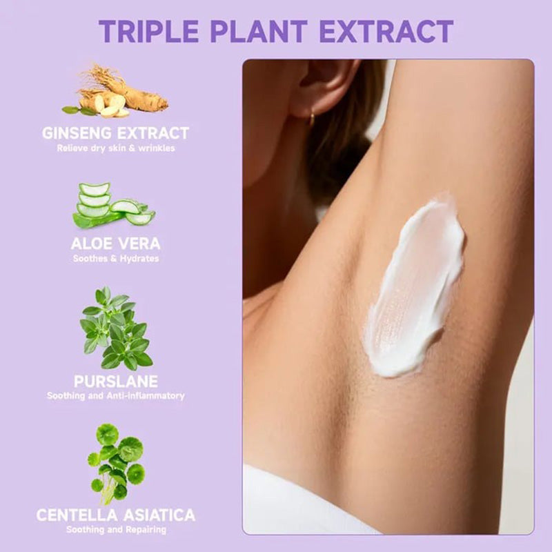 Bikini Pain-Free Hair Removal Cream 🧴 for Sensitive Skin | Plant-Based | Fast Acting