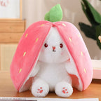 🐇 Easter Sale: 50% OFF！！💥Strawberry Bunny Transformed into Little Rabbit🎀 Fruit Doll Plush Toy🐰