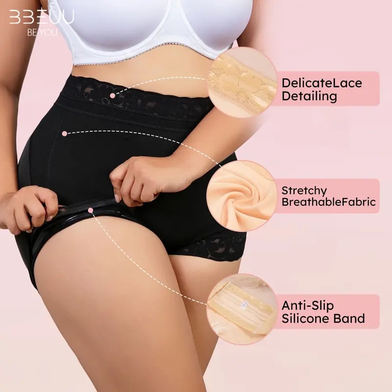 🔥Hot Sale 49% off🌟High-Waist Shapewear Panty with Anti-Slip Silicone Band