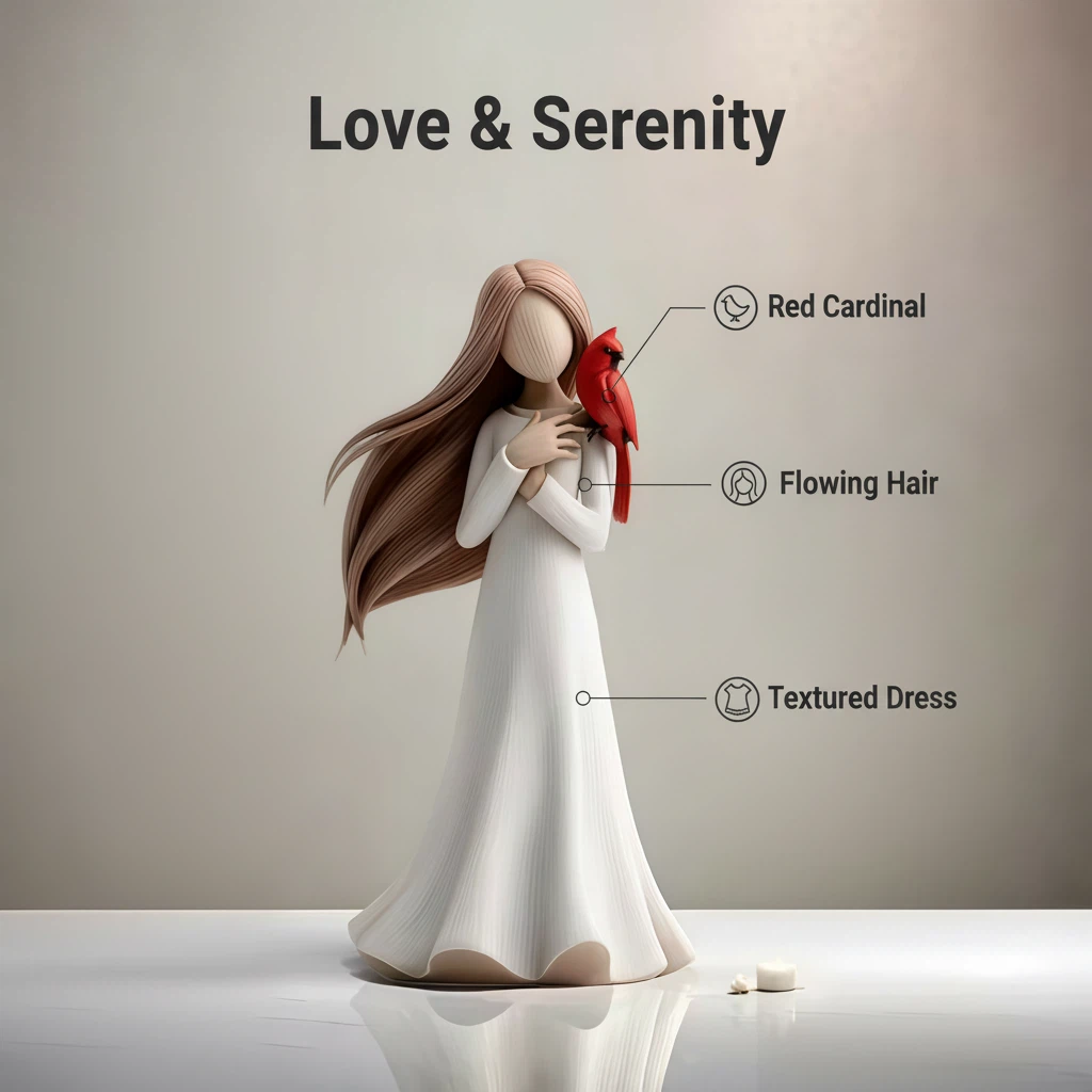 Cardinal Remembrance Love Serenity Figurine🐦