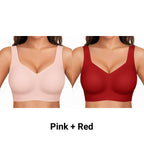 Wirefree Full-Coverage Support Bra Padded Gentle Uplift All-Day Comfort No More Sagging