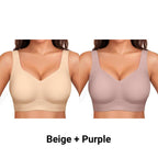Wirefree Full-Coverage Support Bra Padded Gentle Uplift All-Day Comfort No More Sagging
