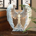 Gorgeous Angel Wings Cross Decoration