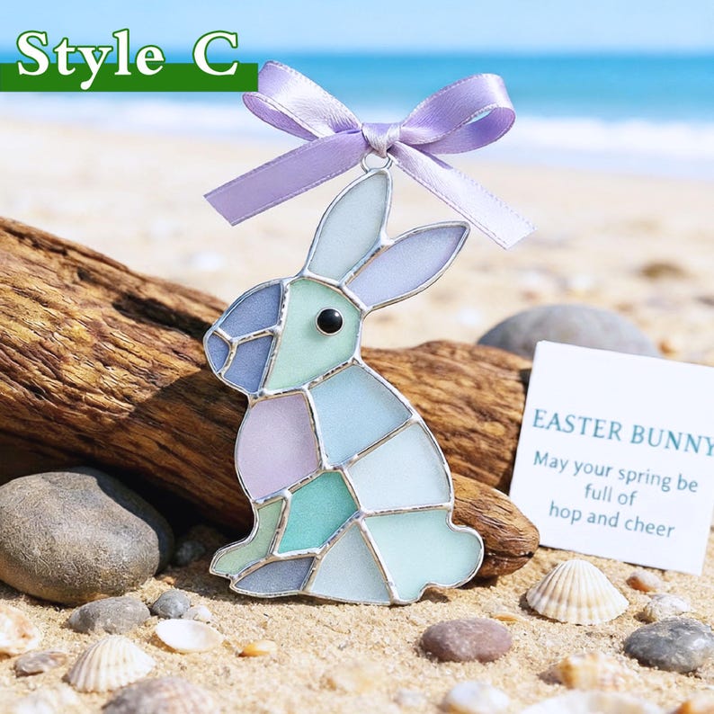 🐇 Easter Threaded Sea Glass Pendants Collection | 5 Spring Styles