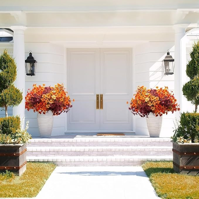 🔥LAST DAY 50% OFF🔥 Artificial Fall Flowers Outdoor ，UV Resistant