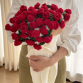Handmade Crochet Rose Flower Bouquet Blanket