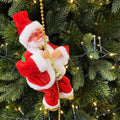 🎄2025 Christmas On Sale🎅Electric Climbing Santa Claus on Beads Chain Ladder with Music