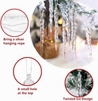 🎄2025 Christmas On Sale✨12 PCS Christmas Crystal  Icicle Ornaments