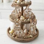 Easter Rabbit Table Wooden Signboard Decorative Set