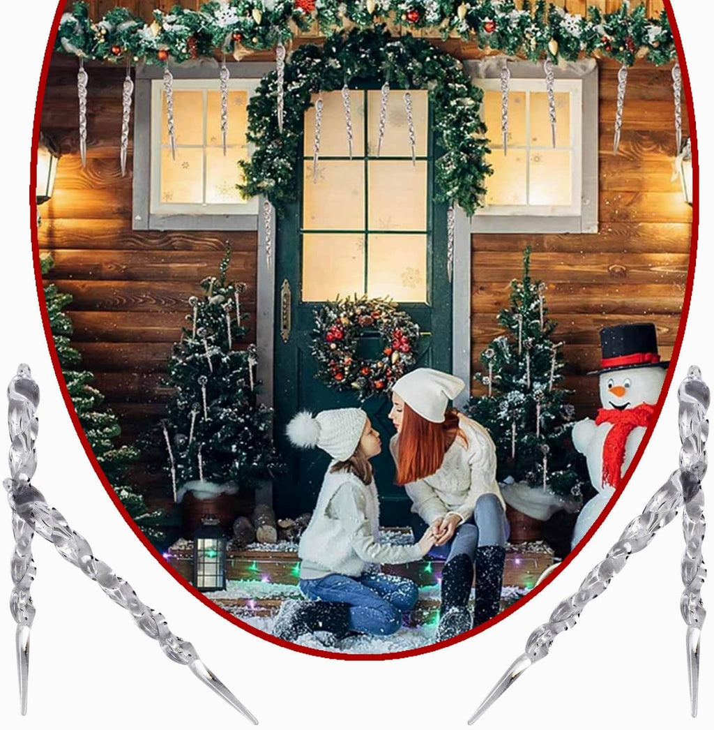 🎄2025 Christmas On Sale✨12 PCS Christmas Crystal  Icicle Ornaments