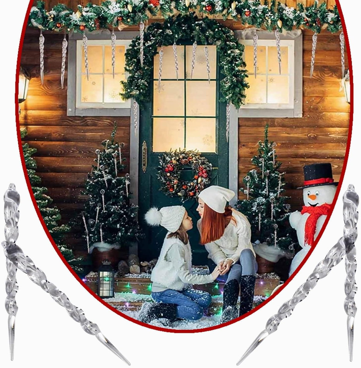 🎄2025 Christmas On Sale✨12 PCS Christmas Crystal  Icicle Ornaments