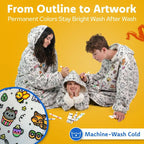 Cozy Companions Color-Your-Own Blanket Hoodie