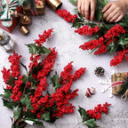 🎄2025 Christmas On Sale✨Christmas Artificial Red Berry Stems