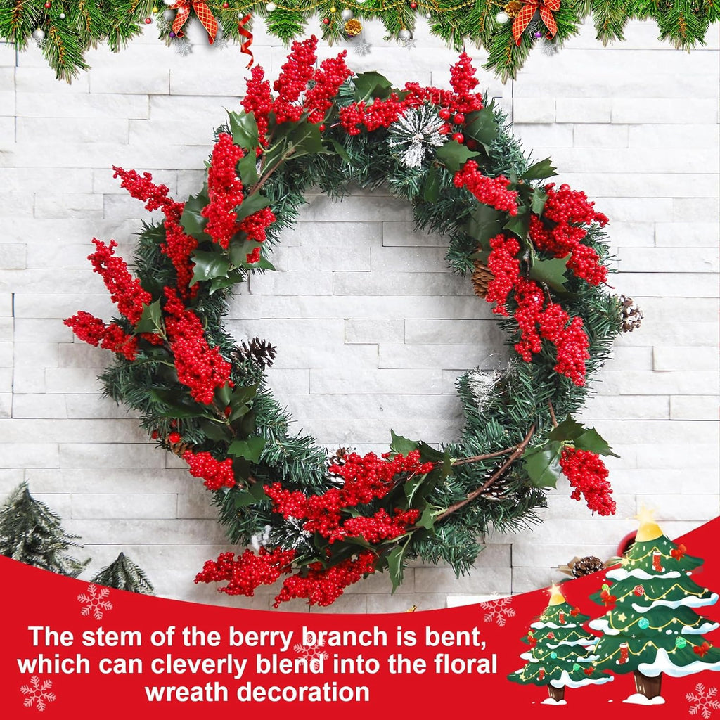 🎄2025 Christmas On Sale✨Christmas Artificial Red Berry Stems