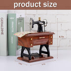 Vintage Sewing Machine Music Box