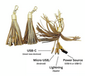 Universal Charging Tassels Keychain for Apple & Andriod