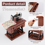 Vintage Sewing Machine Music Box