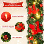 🎄2025 Christmas On Sale✨Christmas  Garlands with LED Lights