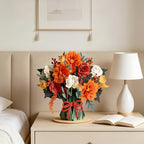 Forever-Blooming 3D Flower Pop-Up Card– Personalized Love Message & Everlasting Bloom