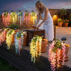 🌸 Solar LED Outdoor Wisteria Stake Lights | Glowing Floral Garden Accents
