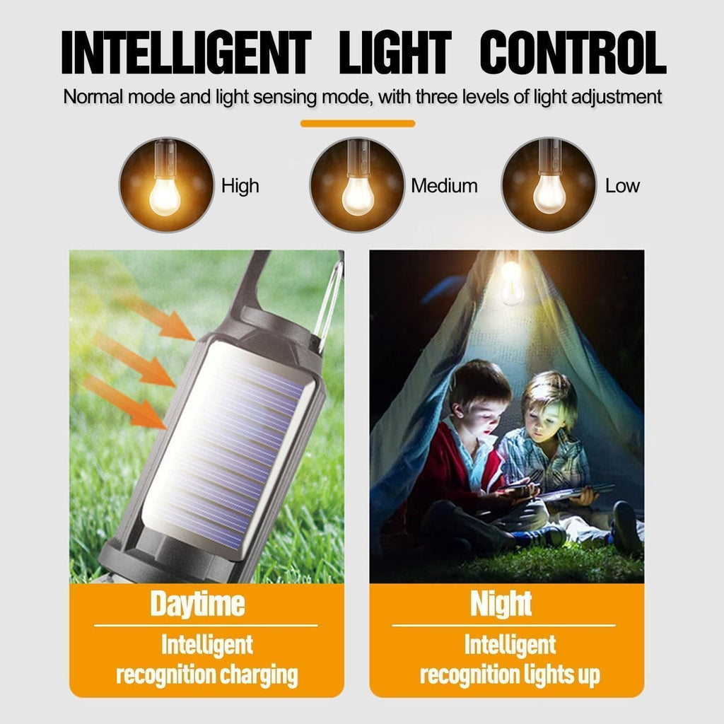 Outdoor Rechargeable Camping Hanging Lights with Hook