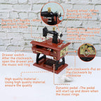 Vintage Sewing Machine Music Box