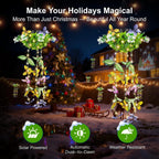 Artificial Butterfly & Flower Solar Powered Hanging Garden Lights