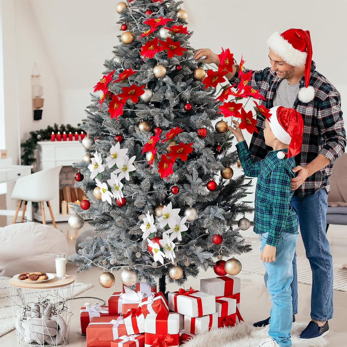 🎄Early Christmas Sale🔥Poinsettias Artificial Christmas Flowers