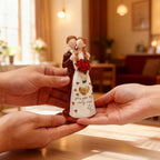 Valentine'S Day Sculpted Hand-Painted Romantic Couple Figurine