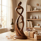 Hand Carved Heart Connection Statue for Mother's Day Gift