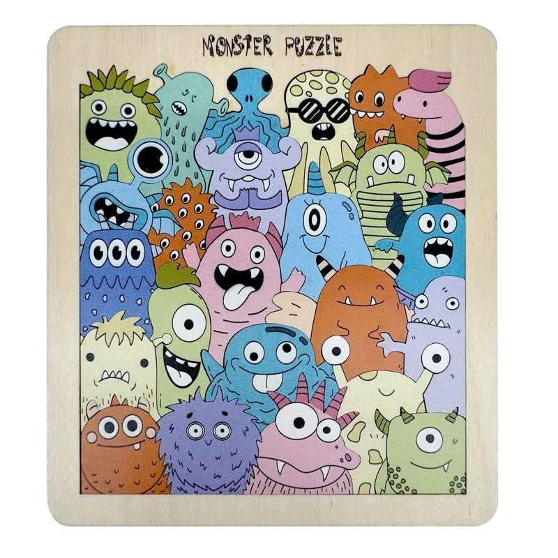 Wooden Animal Puzzle Set