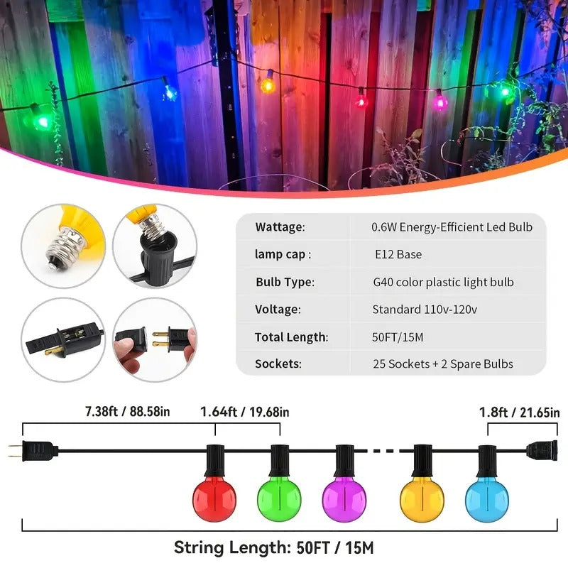 🎄Early Christmas Sale🔥Christmas Colored String Lights
