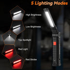 Rechargeable LED Work Lights with Magnetic Base