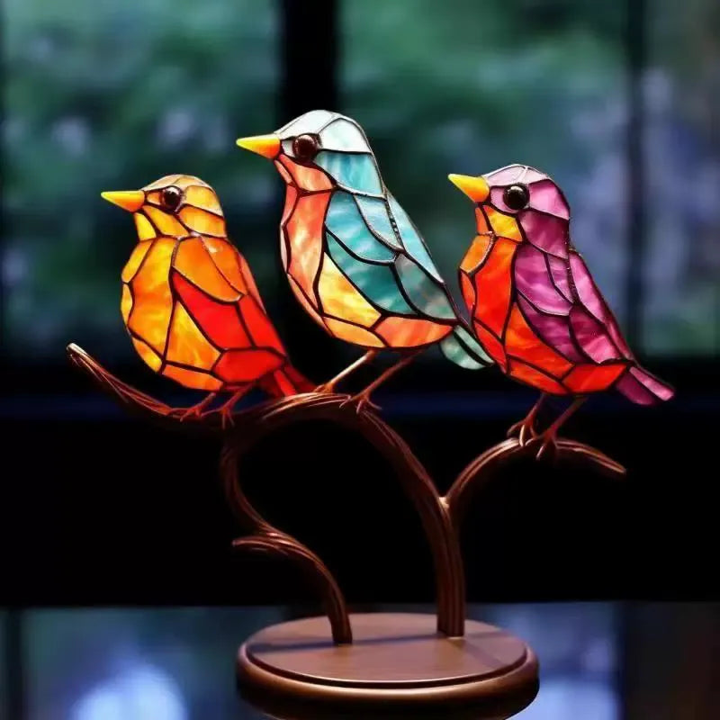 Stained Bird Decoration