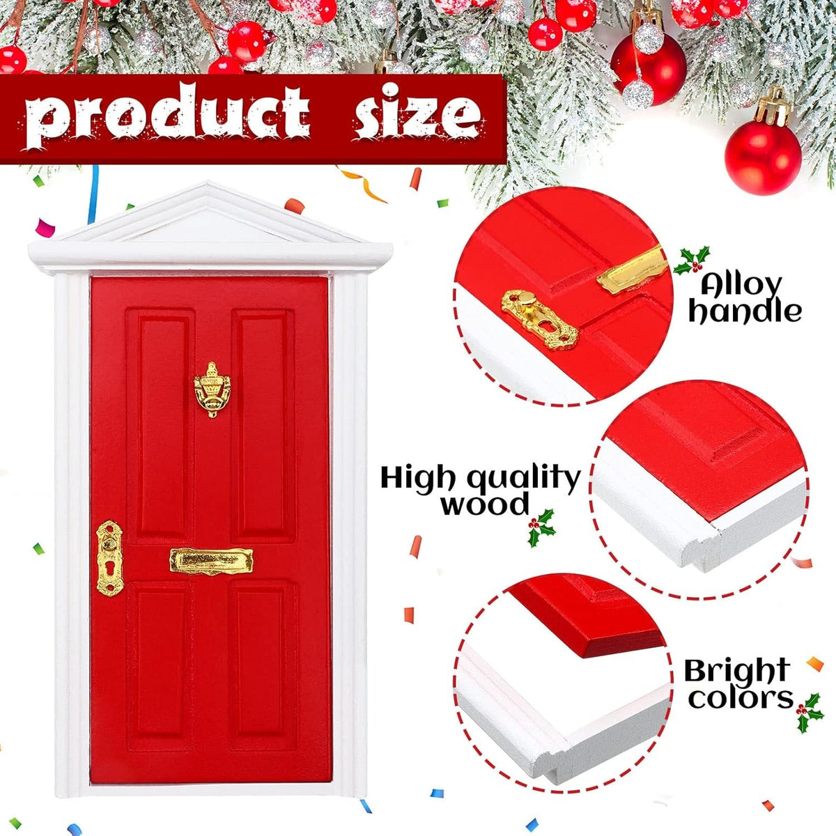 🎄2025 Christmas On Sale✨Christmas Elf Fairy Doors Decorations Kit