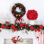 🎄2025 Christmas On Sale✨Poinsettias Artificial Christmas Flowers Indoor Outdoor Decor