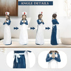 Hand-Painted Resin Angel Nurse Statue – Inspirational Nurse Figurine for Appreciation, Care & Hope