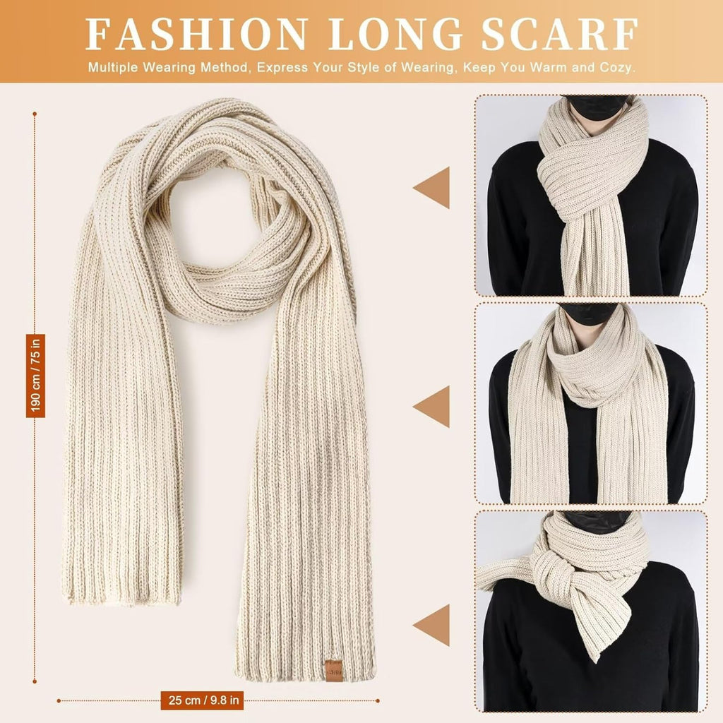 🎄2025 Christmas On Sale🧣Winter Beanie Hat Scarf Gloves Set