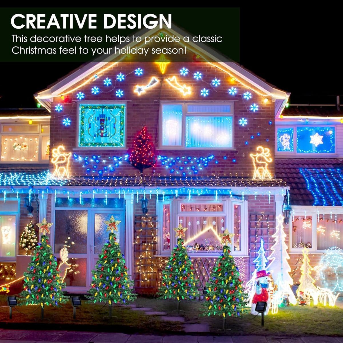 🎄2025 Christmas On Sale✨Solar Christmas Tree Outdoor Christmas Decorations