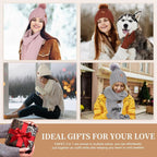 🎄2025 Christmas On Sale🧣Winter Beanie Hat Scarf Gloves Set
