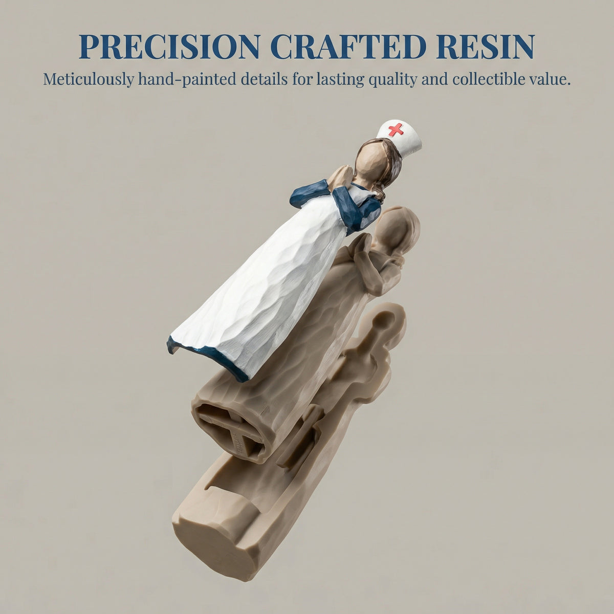 Hand-Painted Resin Angel Nurse Statue – Inspirational Nurse Figurine for Appreciation, Care & Hope