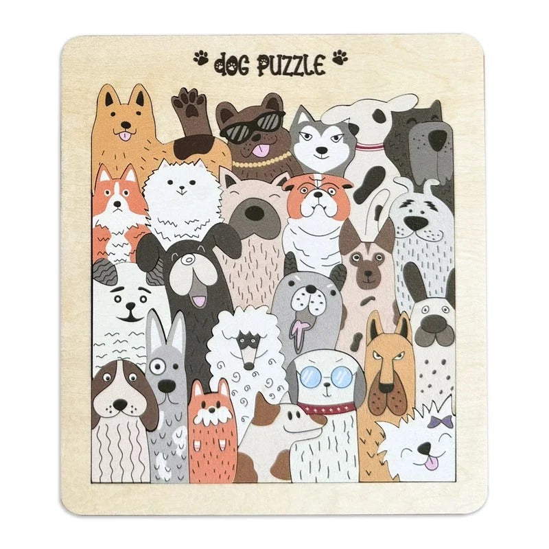 Wooden Animal Puzzle Set