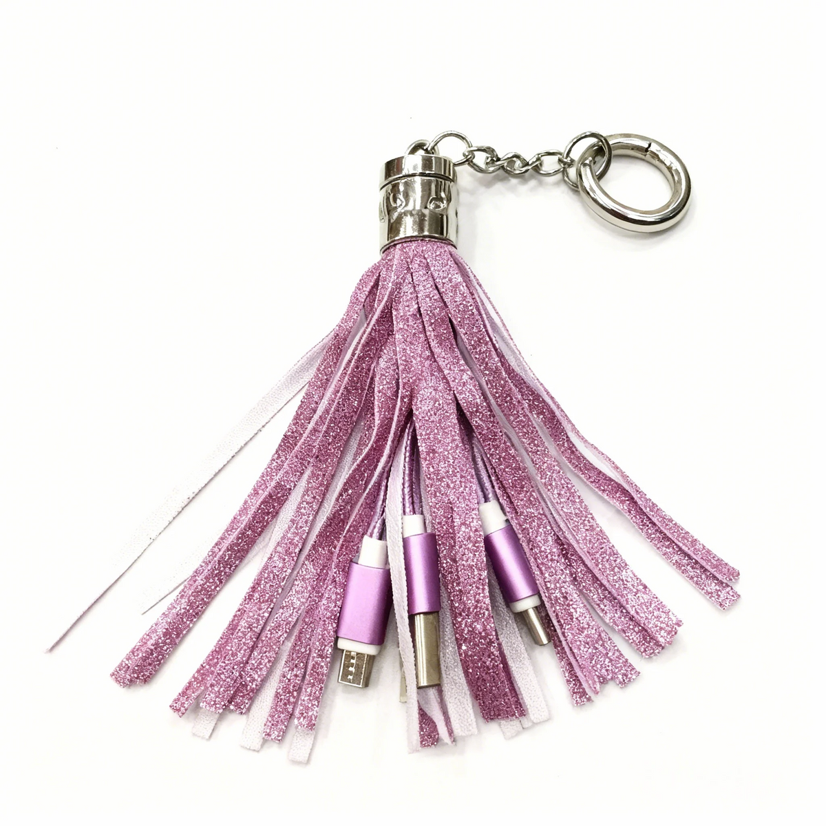 Universal Charging Tassels Keychain for Apple & Andriod