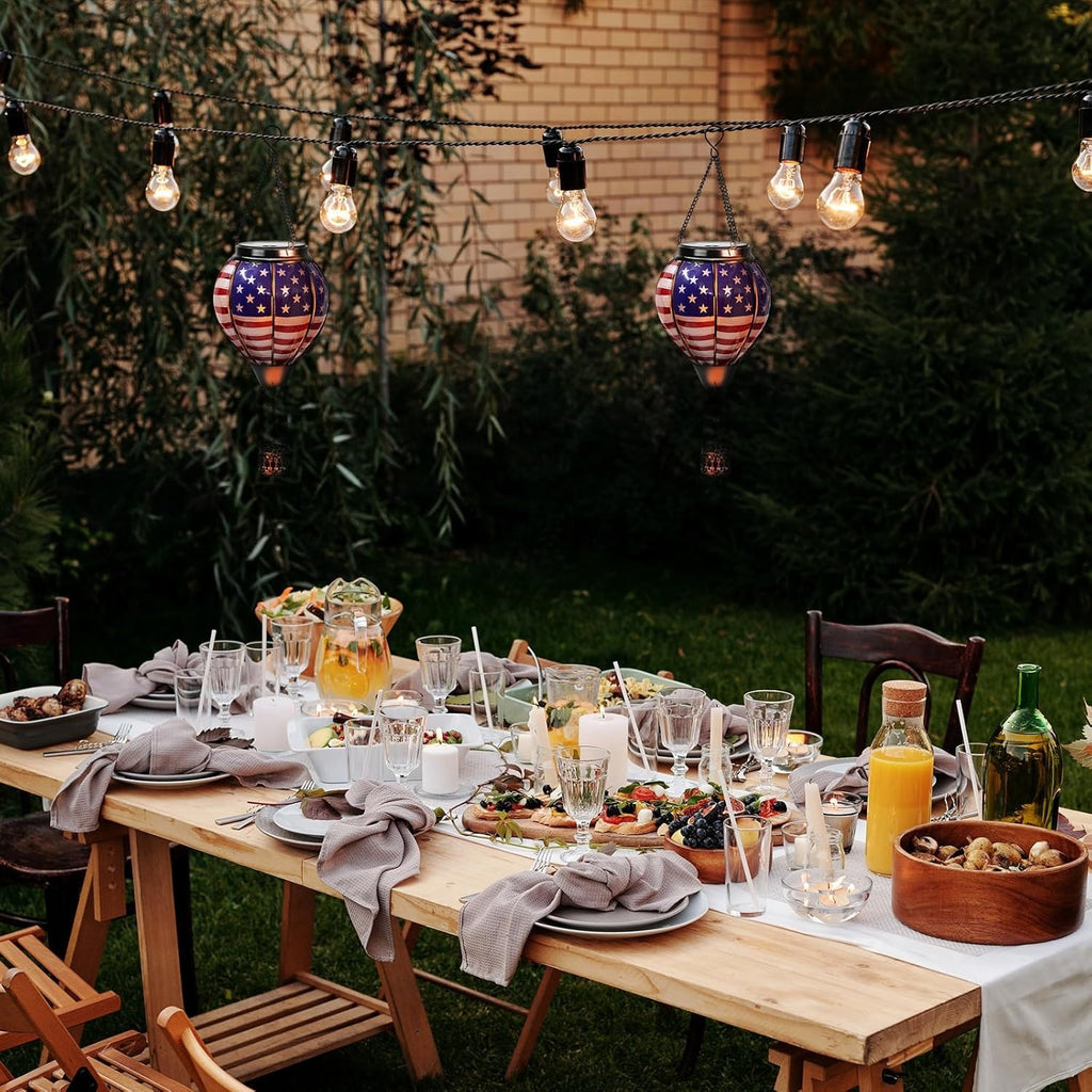 The Stars and Stripes Solar Hot Air Balloon Lantern
